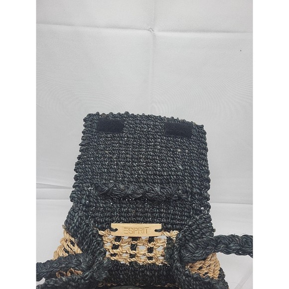Vintage Esprit woven jute Crossbody Bag - Picture 3 of 6